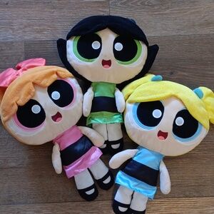 (3) Vintage Powerpuff Girl Plushes
